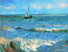 The Sea At Les Saintes Maries De La Mer Poster Print by  Vincent Van Gogh - Item # VARPDX374569
