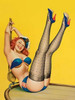 Mid-Century Pin-Ups - Flirt Magazine - Sailor Girl Poster Print by  Peter Driben - Item # VARPDX453888