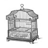 Etchings: Birdcage - Gable top floral base. Poster Print by Catalog Illustration - Item # VARPDX454813