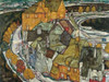 Crescent of Houses II Island Town Poster Print by Egon Schiele - Item # VARPDX3SC1581
