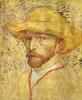 Self Portrait Straw Hat Poster Print by  Vincent Van Gogh - Item # VARPDX374550