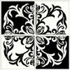 Damask Silhouette I Poster Print by Judy Shelby