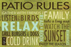 Patio Rules Poster Print by  Stephanie Marrott - Item # VARPDXSM10299