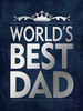 Best Dad Silver Poster Print by Stephanie Marrott - Item # VARPDXSM15604