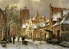 A Winter Street Scene Poster Print by  Willem Koekkoek - Item # VARPDX266687