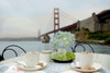Dream Cafe Golden Gate Bridge - 5 Poster Print by Alan Blaustein