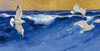 Seagulls with Gold Sky Crop Poster Print by  Shirley Novak - Item # VARPDX25256