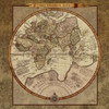 Damask World Map II Poster Print by Elizabeth Medley - Item # VARPDX8565A