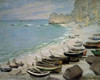 Boats on the Beach at Etretat 1883 Poster Print by  Claude Monet - Item # VARPDX278640