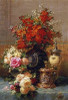 Still Life of Roses and Other Flowers Poster Print by  Jean-Baptiste Robie - Item # VARPDX267174