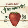 Sweet and Juicy Strawberries Poster Print by David Carter Brown - Item # VARPDX3179
