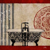 Red Garden Bath I Poster Print by Elizabeth Medley - Item # VARPDX8627M