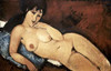 Nude on a Blue Cushion Poster Print by  Amedeo Modigliani - Item # VARPDX278592