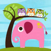 Elephant with Three Owls Poster Print by Nancy Lee - Item # VARPDXL622D