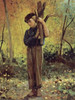 Boy Holding Logs Poster Print by  Winslow Homer