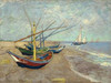 Fishing Boats on the Beach at Les Saintes-Maries-de-la-Mer Poster Print by Vincent Van Gogh - Item # VARPDX3VG1050