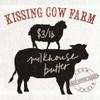 Farm Linen Cow Black Poster Print by  Sue Schlabach - Item # VARPDX25093