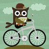 Owl and Hedgehog on Bicycle Poster Print by Nancy Lee - Item # VARPDXL758D