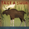 Take a Swim Moose Poster Print by Ryan Fowler - Item # VARPDX22893