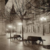 Oviedo Cathedral y Bancs - 2 Poster Print by Alan Blaustein - Item # VARPDXABSP5