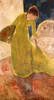Woman Standing Holding A Fan 1879 Poster Print by  Mary Cassatt - Item # VARPDX372756