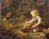 Feeding The Chickens Poster Print by  Hans Adolf Hornemann - Item # VARPDX266589