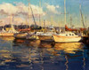 Boats on Glassy Harbor Poster Print by  Furtesen - Item # VARPDXF479D
