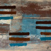 Blue Bared Abstract Square II Poster Print by Michael Marcon - Item # VARPDX9529A