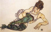 Reclining Woman With Green Stockings Poster Print by  Egon Schiele - Item # VARPDX374365