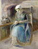 Woman Sewing Poster Print by  Camille Pissarro - Item # VARPDX265360