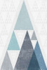 Mod Triangles III Blue Poster Print by Michael Mullan - Item # VARPDX22295