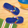 Purple Flip Flops Poster Print by Paul Brent