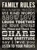 Family Rules - Black II Poster Print by Stephanie Marrott - Item # VARPDXSM10371