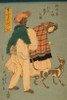 French girl taking walk with dog 1860 Poster Print by  Sadahide Utagawa - Item # VARPDX342943