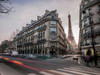 Eiffel tower from city street, Paris, France Poster Print by  Assaf Frank - Item # VARPDXAF20120314570