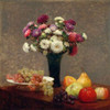 Asters and Fruit on a Table Poster Print by Henri Fantin-Latour - Item # VARPDX1FL2221