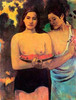 Two Tahitian Women With Mangoes Poster Print by  Paul Gauguin - Item # VARPDX373077 Two Tahitian Women With Mangoes Poster Print by  Paul Gauguin - Item # VARPDX373077