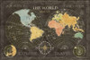 Old World Journey Map Black Poster Print by Cynthia Coulter - Item # VARPDXRB8298CC
