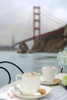 Dream Cafe Golden Gate Bridge - 6 Poster Print by Alan Blaustein