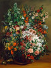 Bouquet of flowers in a vase Poster Print by  Gustave Courbet - Item # VARPDX3AA3057