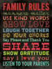 Family Rules - Color II Poster Print by Stephanie Marrott - Item # VARPDXSM10375