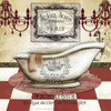Red French Bath II Poster Print by  Tre Sorelle Studios - Item # VARPDXRB7280TS