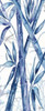 Indigo Asian Bamboo Panel I Poster Print by  Tre Sorelle Studios - Item # VARPDXRB10134TS