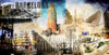 Barcelona Collage 01 Poster Print by  Adamsky