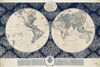 Blue Map of the World Poster Print by Elizabeth Medley - Item # VARPDX8563QQ