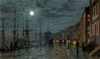 City Docks By Moonlight Poster Print by  John Atkinson Grimshaw - Item # VARPDX266435