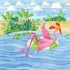 Martini Float Flamingo Poster Print by Paul Brent - Item # VARPDXBNT353
