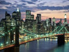 Brookyn bridge and Downtown skyline, NYC Poster Print by  Michel Setboun - Item # VARPDX3MS3282