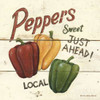 Sweet Peppers-6x6 Poster Print by David Carter Brown - Item # VARPDX3191