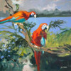 Parrots at Bay II Poster Print by Jane Slivka - Item # VARPDX9262